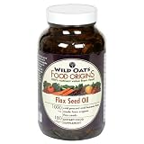 Wild Oats Food Origins Flax Seed Oil Softgels, 1000 mg, 180-Count Bottles (Pack of 2)