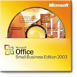 Software : Microsoft OEM Office 2003 Small Business Edition Inc. UK Service Pack 2, BCM - 3 Pack