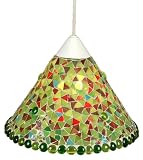 Näve 663103 Pendelleuchte Mosaik Ø 28,5cm grün