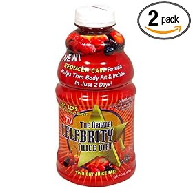 The Original Celebrity Diet Reduced Carb Two-Day Juice Fast, Wild Berry, 32-Ounce Bottles (Pack of 2)