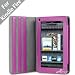 Acase(TM) Kindle Fire Premium Micro Fiber Leather Case with built-in Stand for Kindle Fire Full Color 7" Multi-touch Display, Wifi (Purple)