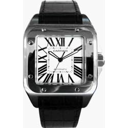 Cartier Santos 100 Steel Automatic Mens Watch W20076X8