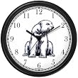 Polar Bear Animal Wall Clock by WatchBuddy Timepieces (Hunter Green Frame)
