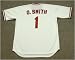 OZZIE SMITH St. Louis Cardinals 1982 Majestic Cooperstown Throwback Home Baseball Jersey, MEDIUM