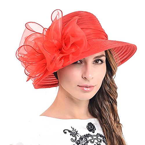 WOMEN'S Cloche Oaks Church Dress Bowler Derby Wedding Hat Party S015