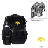 Iowa Hawkeyes NCAA Turismo Bag (Black) (Embroidered Logo)