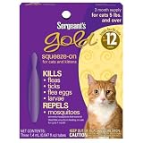 Sergeant’s Gold Cat Squeeze-On Pest Control – Cats 5 lbs. and Over