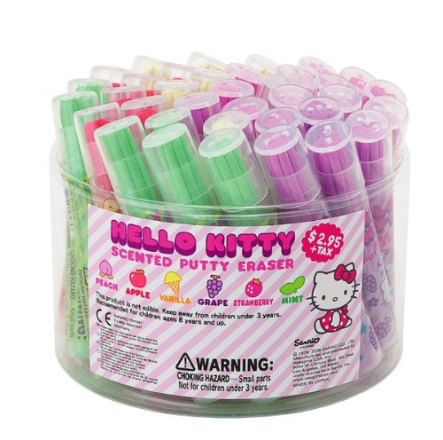Japanese Sanrio Scented Putty Eraser Hello Kitty, only 1 (ONE) piece (NOT whole set) will be sent randomly.