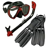 Snorkeling Scuba Diving Mask Snorkel Fins Gear Set w/ Mesh Bag, Bu, ML/XL(9-13) Snorkeling Scuba Diving Mask Snorkel Fins Gear Set w/ Mesh Bag, Bu, ML/XL(9-13)