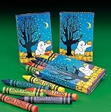Six Halloween Crayons per box - 12 boxes per unit