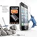 iPhone SE Screen Protector, iPhone 5 Screen Protector - TechZoo iPhone 5S 5 5C Glass Screen Protector - [Tempered Glass] 99% Touch-Screen Accurate, for Apple iPhone 5 / 5S / 5C