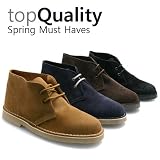 Mens Classic Suede Leather Desert Boots