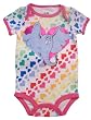 Dr. Seuss Newborn Girls Horton Rainbow Hearts Print Onesie Bodysuit
