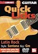 Guitar Quick Licks - Santana Latin Rock Key of Gm