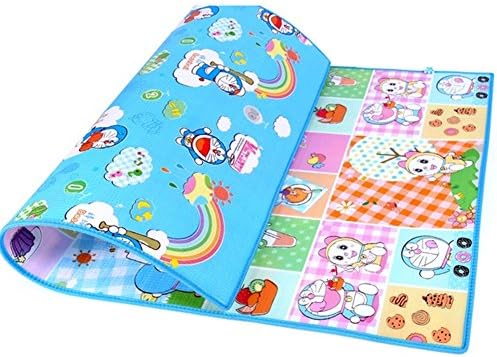 Blue Baby Foam Baby Game Mats 200*180*0.6CM Doraemon Floor Mat