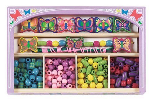  Melissa & Doug Butterfly Wooden Bead Set