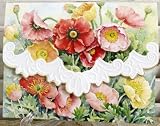 Poppies Note Card Portfolio 10 Ct. Carol Wilson