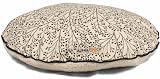 AlphaPooch Drifter Round Dog Bed, Black Berry Branch Fabric with Fleece, Small