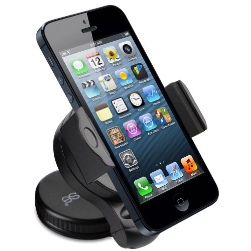 Bolse Mini Windshield Car Mount Holder for iPhone 5 4s Samsung Galaxy S3/S2 Note HTC Evo 4G LTE Rhyme Incredible 2 LTE, 360 degree Rotatable