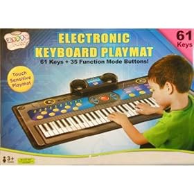 Fold away electronic keyboard  play mat
