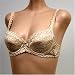  : Jasmin $17 CREAM SATIN FLORAL Bra #2575 sz 34AA