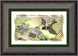 Garden Faeries Collection: Robin Framed Art Print by Claire Murray,31.7 in. x 22.6 in. Framed