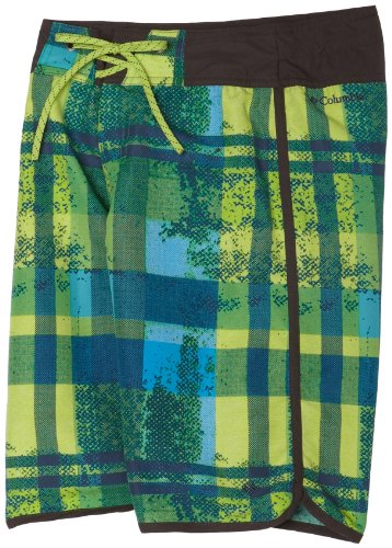 Columbia Boys 8-20 Lure Feast Boardshort, Green Glow Print, 12