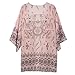 Sakya Women Printed Chiffon Shawl Kimono Cardigan Tops Cover up / Beach Dress