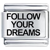 Follow Your Dreams Italian Charms Bracelet Link