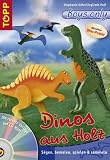Dinos aus Holz: Sgen, bemalen, spielen & sammeln
