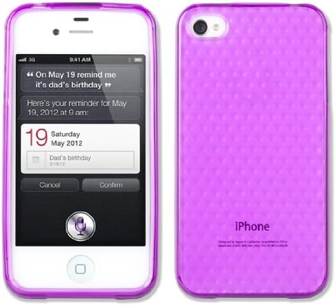 Qmadix Flex Gel Case for Apple iPhone 4 - Retail Packaging - Purple