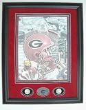 Georgia Bulldogs - Dawgs Gone Wild Framed Lithograph By Joe Belt From Sports Marketing Internatio