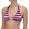 Women's Purple Zigzag Slider Triangle Swim Top