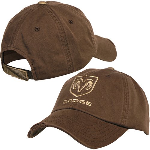 Checkered Flag DODGE RAM Distressed Cap