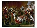 The Oath of the Army after the Distribution of the Eagles on the Champs De Mars Art Styles Giclee Poster Print by Jacques-Louis David, 32x24