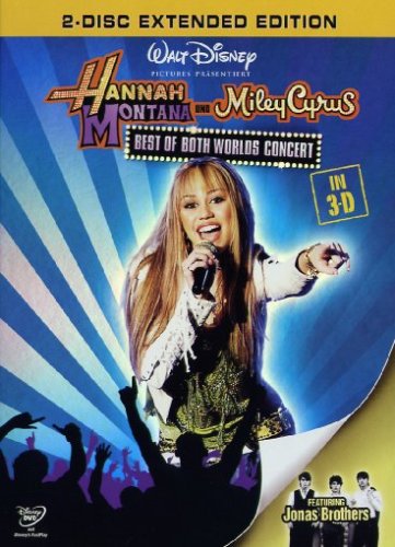Childrens Toyshop  DVD : Hannah Montana/Miley Cyrus: Best of Both Worlds Concert (Extended Edition in 3-D, 2 DVDs)