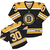 Reebok Boston Bruins Tim Thomas Youth (8-20) Replica Home Jersey Small/Medium