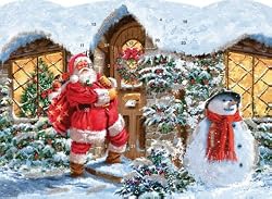 Advent Calendar - Santa at the Door