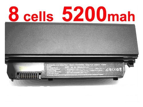 High Performance Extended Capacity 5200mAh 14.8V 8 cells Laptop Battery for Dell Inspiron Mini9 Mini 9n, Dell Inspiron 910, Vostro A90, Vostro A90n Series, fits W953G D044H 312-0831