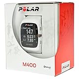 Polar M400 GPS Activity Tracker Sports Watch with Heart Rate Monitor Strap White