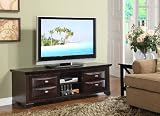59" Cherry Finish Wood TV Console Stand Entertainment Center