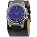 Fossil Men's Leather Band Watch ( sz. One Size Fits All, Black/Blue : Full Size )