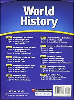 McDougal Littell Middle School World History Student Edition 2012