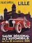 1926 SALON REGIONAL DE L'AUTOMOBILE PALAIS RAMEAU LILLE CAR VINTAGE POSTER REPRO