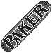Baker Echo Logo Skateboard Deck - 7.75 in. x 31.63 in. - Silver