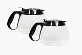 Cuisinart DCC-RC10B-2PK Coffeemaker 10 Cup Carafe with Lid, Black, 2 Pack