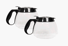 Cuisinart DCC-RC10B-2PK Coffeemaker 10 Cup Carafe with Lid, Black, 2 Pack
