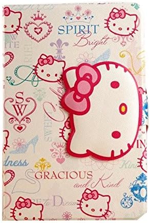 iPad Air Case,iPad Air Leather Kickstand Case,Tribe-Tiger Cute Hello Kitty Pattern [Flip][Kickstand] [Auto Wake Up/Sleep] Leather Case Cover for Apple iPad Air(Love Hearts)