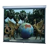 Da-Lite Manual 7' x 9' Square Format Classroom Wall Screen with Silver Matte Fabric
