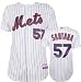Johan Santana Majestic Home Authentic Onfield Cool Base New York Mets Jersey - 40
